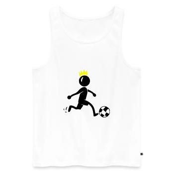 Soccer Soccer Players - Men's Premium Organic Tank Top - white - Front - AI Model Male 178 light (178cm)