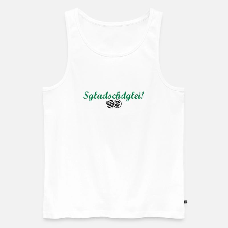 Sgladschdglei - Männer Premium Bio Tank Top - Weiß