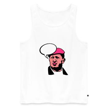 Präsident Hugo Chavez Venezuela Blase - Männer Premium Bio Tank Top - Weiß - Vorne - AI Model Male 178 light (178cm)