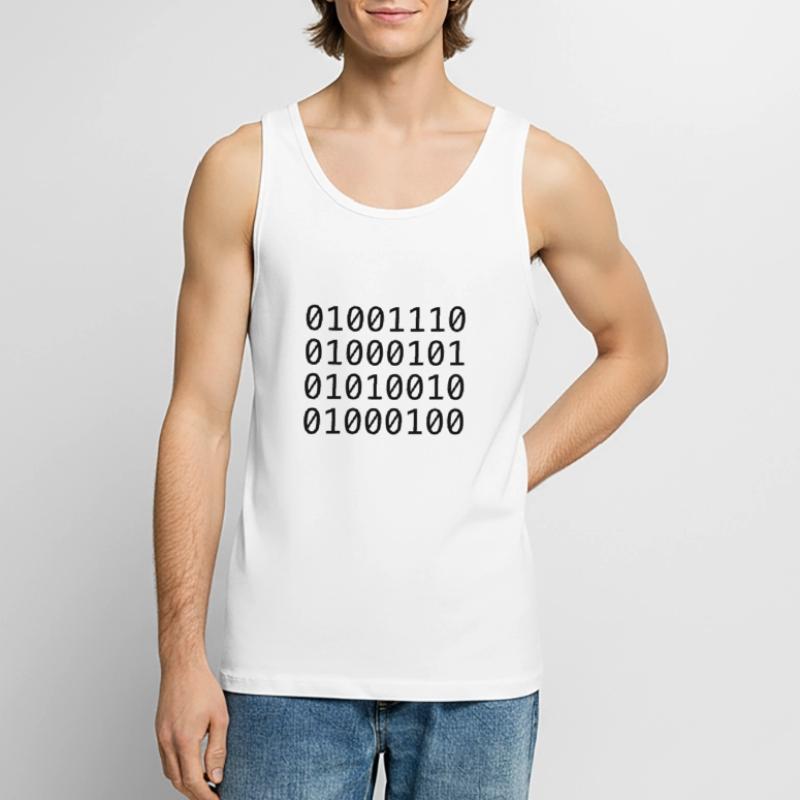 Binary code (NERD) Men's Premium Organic Tank Top
