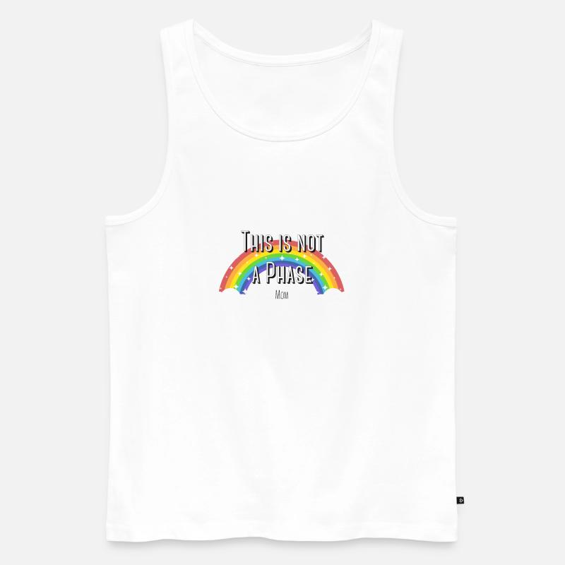 This is not a Phase 🌈 - Männer Premium Bio Tank Top - Weiß