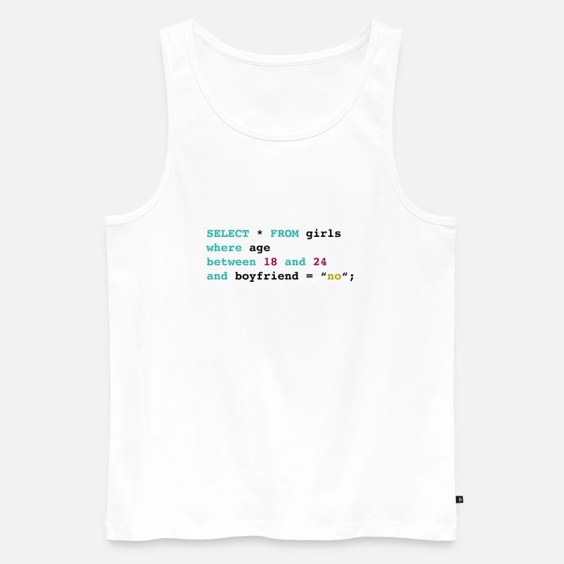 Programmierer witzig - Männer Premium Bio Tank Top - Weiß