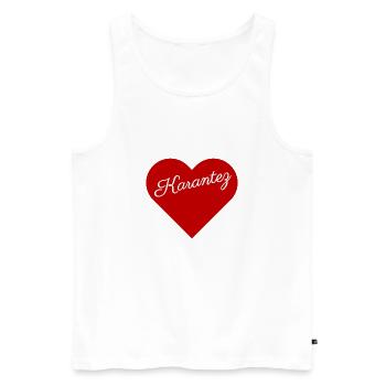 Bretagne - Karantez - Männer Premium Bio Tank Top - Weiß - Vorne - AI Model Male 178 light (178cm)