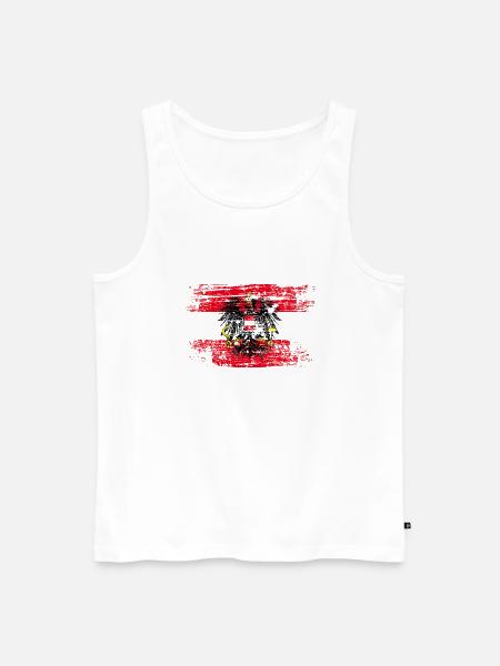 Austria Austria flag flag eagle - Men's Premium Organic Tank Top - white