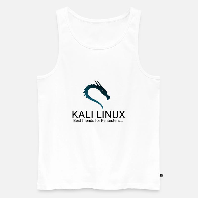Kali Linux - Männer Premium Bio Tank Top - Weiß