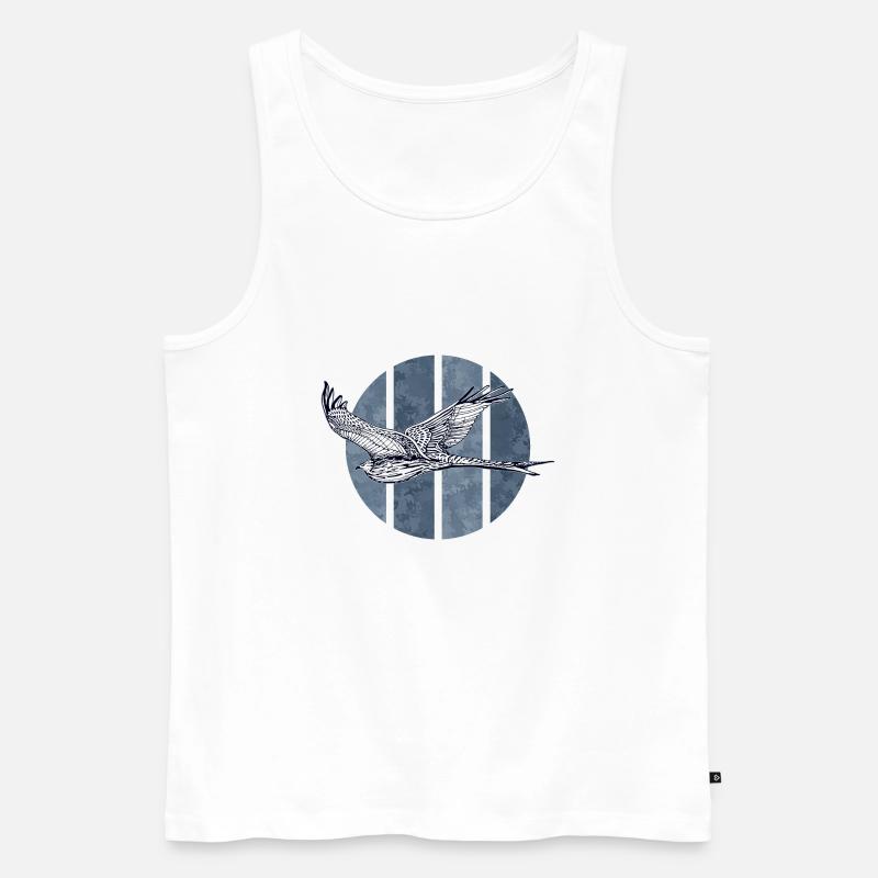 Vogel - Männer Premium Bio Tank Top - Weiß