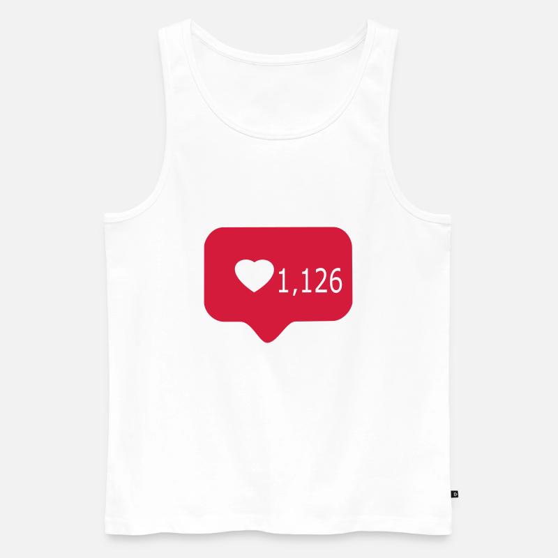 Instagram comme - Débardeur bio Premium Homme - blanc
