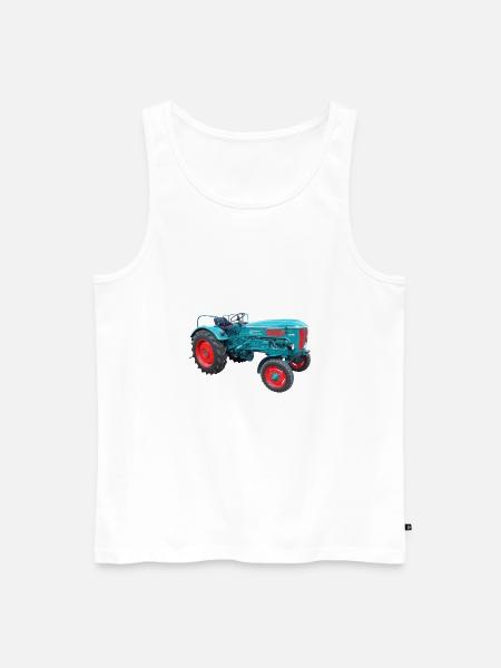 Hanomag Trecker - Männer Premium Bio Tank Top - Weiß