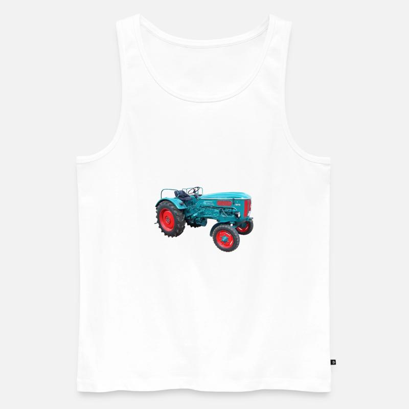 Hanomag Trecker - Männer Premium Bio Tank Top - Weiß