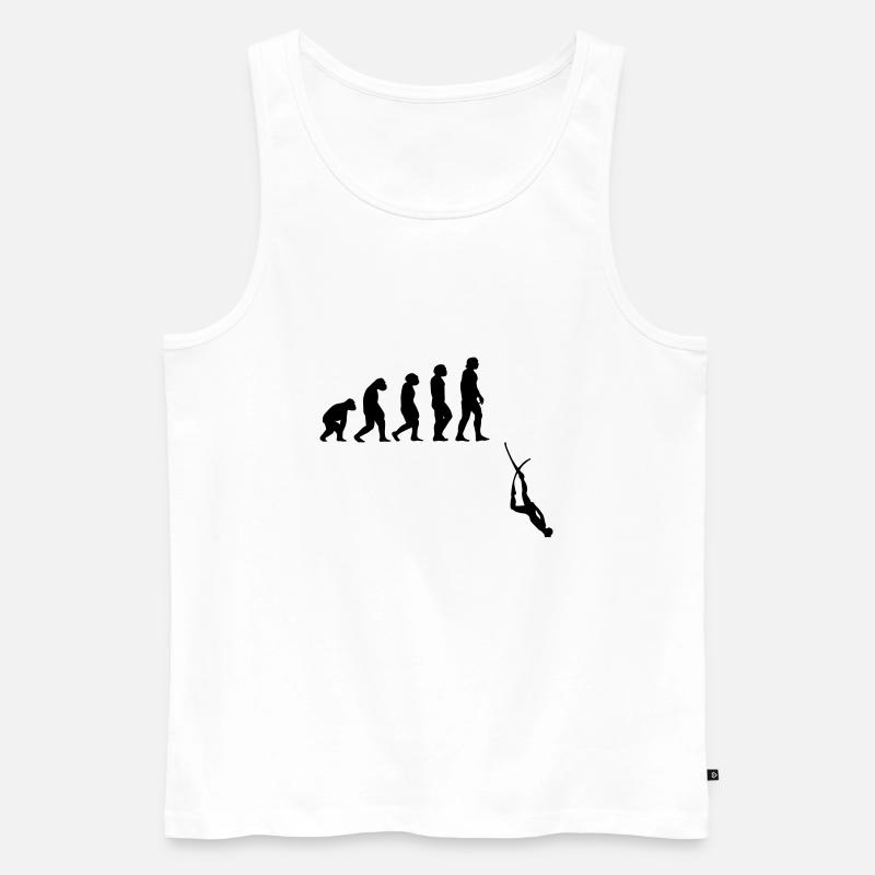 Evolution Apnée Plongée - Débardeur bio Premium Homme - blanc