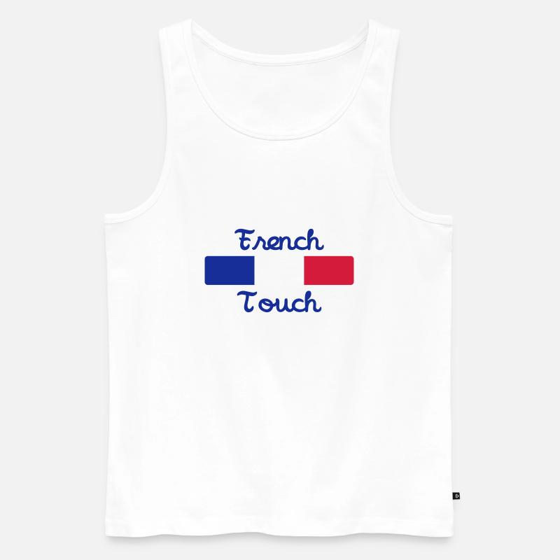 French Touch / Frankreich - Männer Premium Bio Tank Top - Weiß