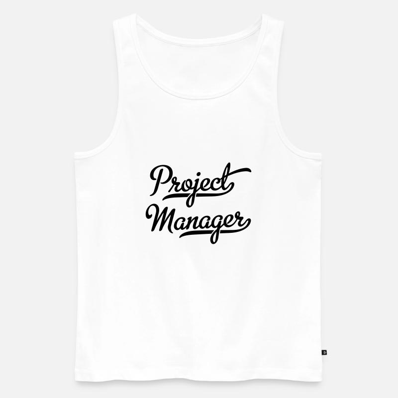 Projektleiter - Männer Premium Bio Tank Top - Weiß