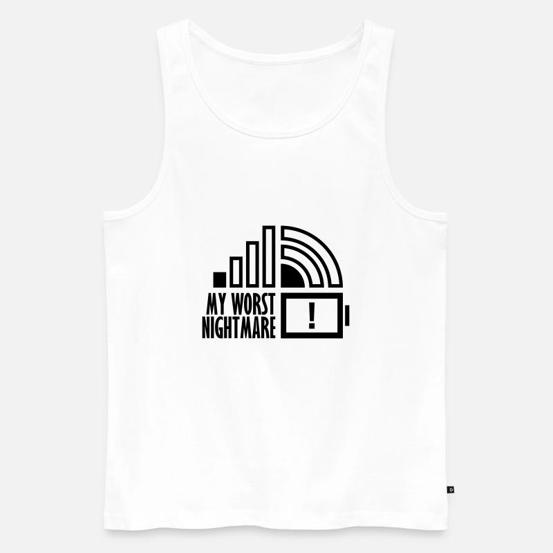 Knapp my worst nightmare - Männer Premium Bio Tank Top - Weiß