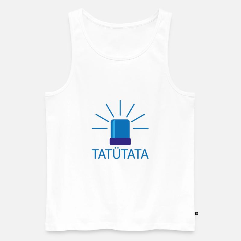 tatütata2 - Männer Premium Bio Tank Top - Weiß
