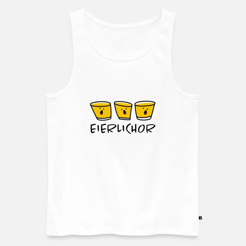 Chor Eierlikör - Männer Premium Bio Tank Top - Weiß