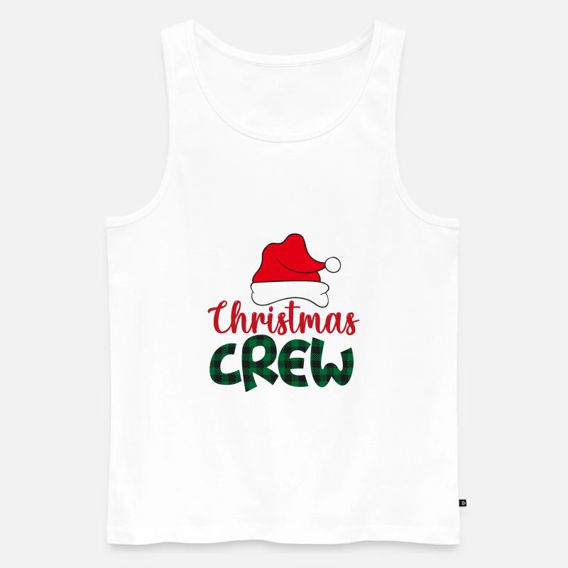 Weihnachtscrew Weihnachtsgeschenke 2021 - Männer Premium Bio Tank Top - Weiß