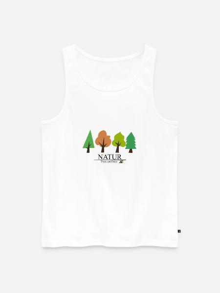 Natur - Männer Premium Bio Tank Top - Weiß