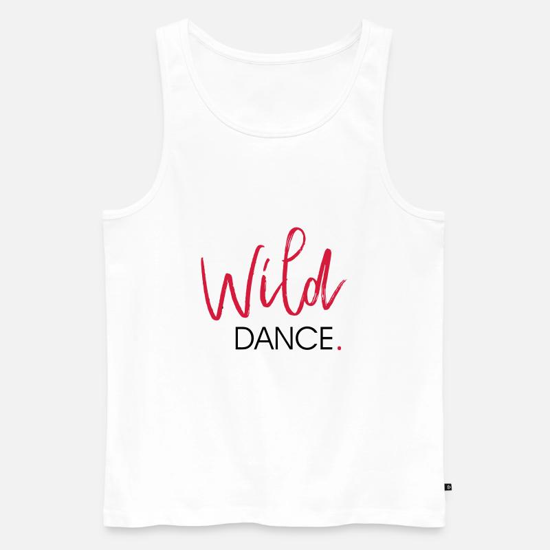 Wild DANCE - Dance Shirt - Männer Premium Bio Tank Top - Weiß