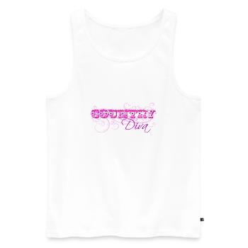 Country Dancer - Men's Premium Organic Tank Top - white - Front - Michal (187cm)