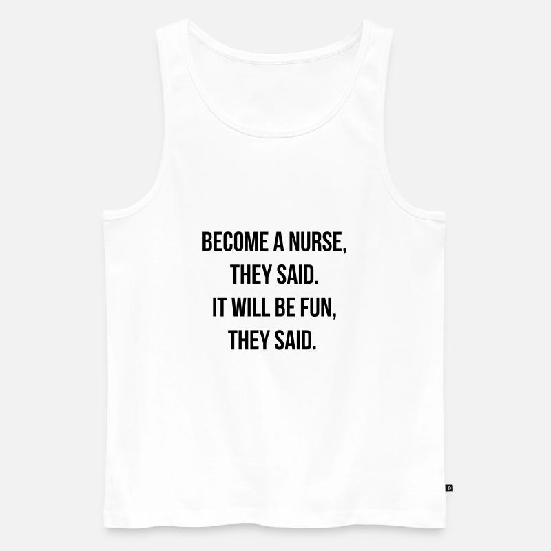 Krankenschwester - Männer Premium Bio Tank Top - Weiß