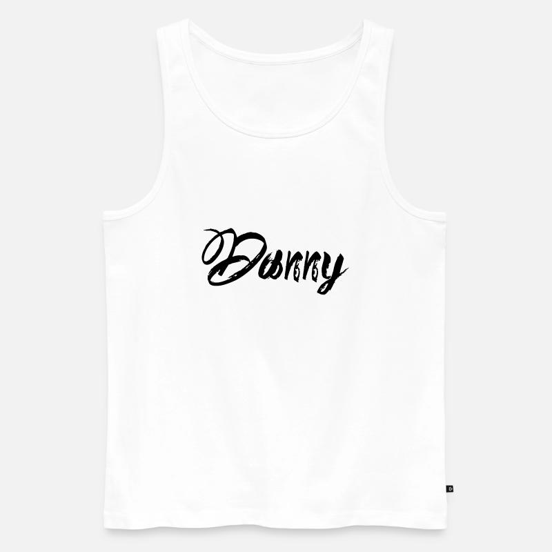 Danny - Männer Premium Bio Tank Top - Weiß