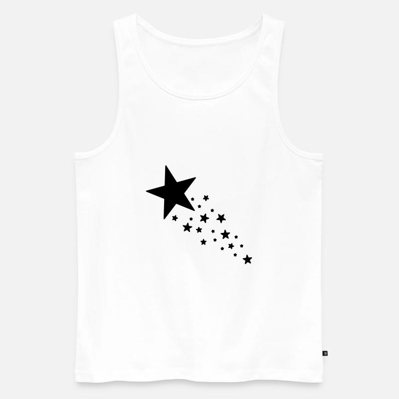 Sterne - Männer Premium Bio Tank Top - Weiß