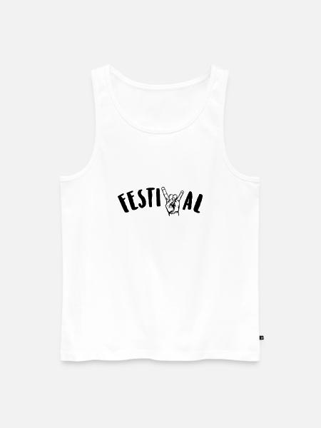 festival - Männer Premium Bio Tank Top - Weiß
