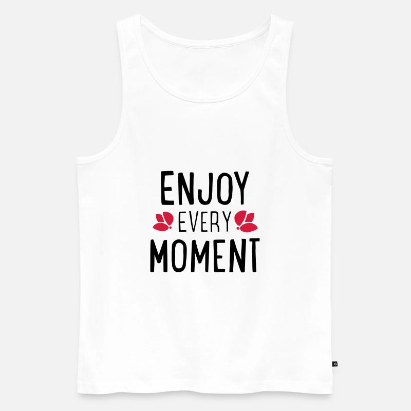 Lustige Sprüche - Männer Premium Bio Tank Top - Weiß