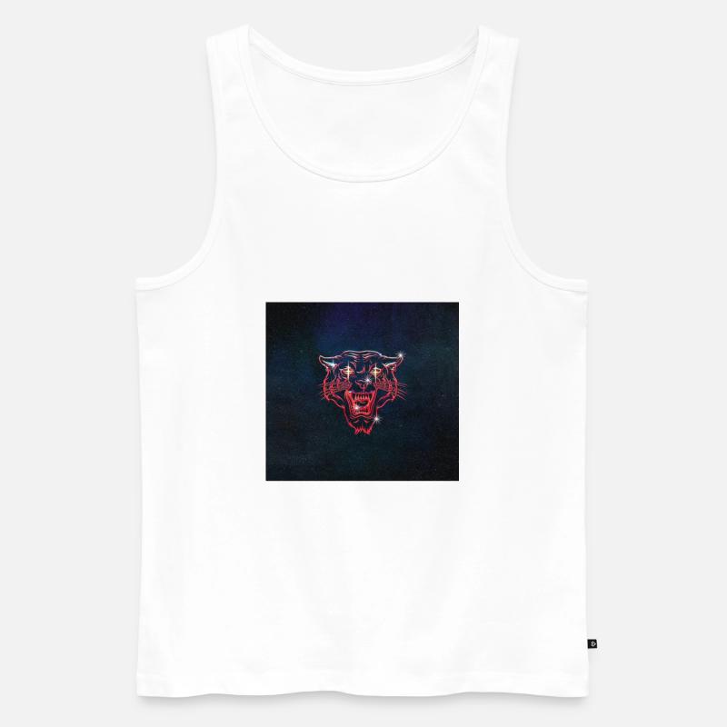 Chroma Tiger - Männer Premium Bio Tank Top - Weiß