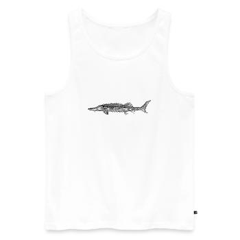 Stör - Männer Premium Bio Tank Top - Weiß - Vorne - AI Model Male 178 light (178cm)