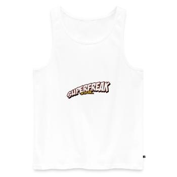 Superfreak - Männer Premium Bio Tank Top - Weiß - Vorne - Michal (187cm)