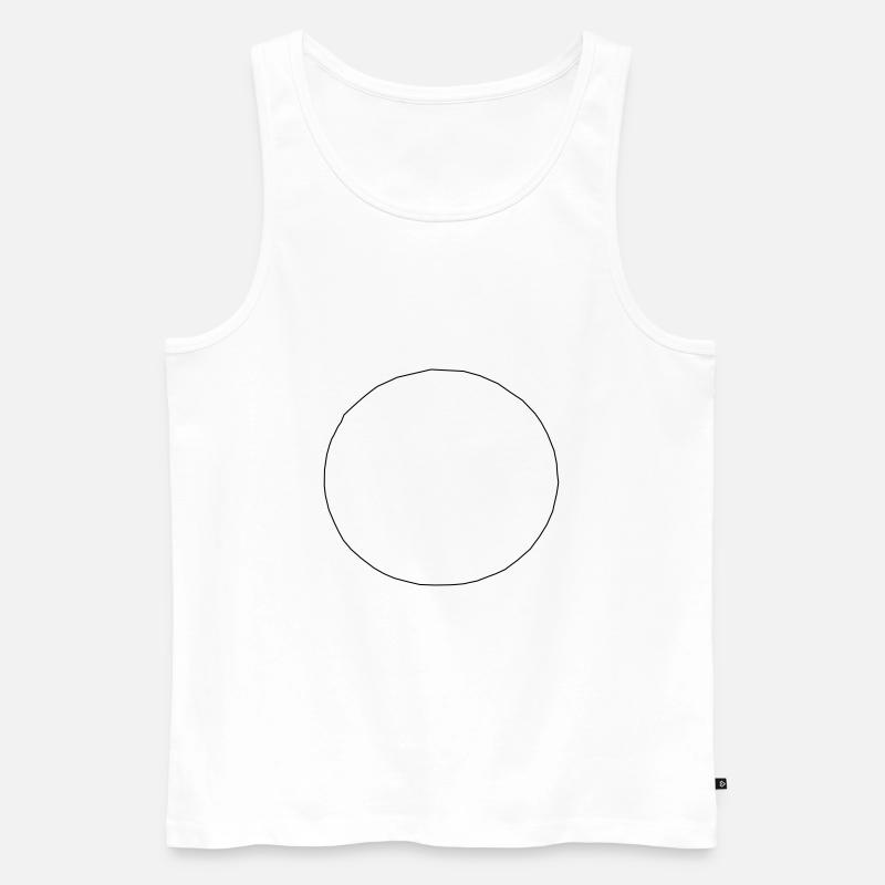 Kreis - Männer Premium Bio Tank Top - Weiß