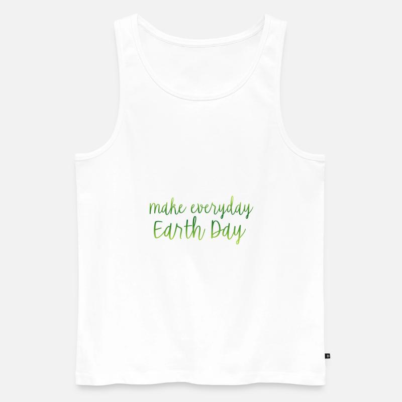 Earth Day - Männer Premium Bio Tank Top - Weiß
