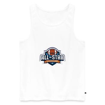 Ball Football Super Bowl Sport Gewalt - Männer Premium Bio Tank Top - Weiß - Vorne - Michal (187cm)