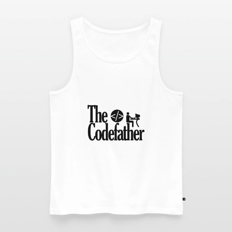 The Codefather Coding Programming Godfather Pate Men's Premium Organic Tank Top