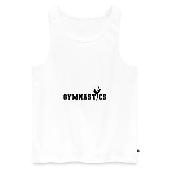 Gymnastics Gymnastics Gymnastics Evolution Gift - Men's Premium Organic Tank Top - white - Front - AI Model Male 178 light (178cm)