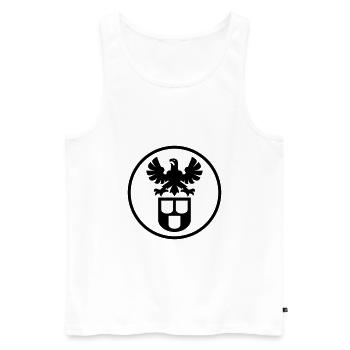 Maler und Lackierer Zunftzeichen mit Adler, pos. - Männer Premium Bio Tank Top - Weiß - Vorne - AI Model Male 178 light (178cm)