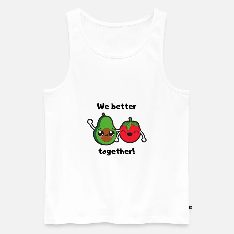 We better together. - Männer Premium Bio Tank Top - Weiß