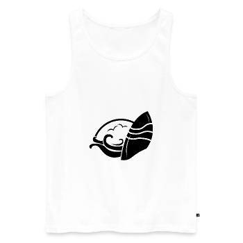 Surfeurs d'été - Débardeur bio Premium Homme - blanc - Devant - Michal (187cm)