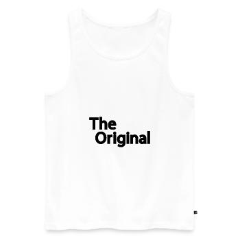 The original gift - Men's Premium Organic Tank Top - white - Front - Michal (187cm)