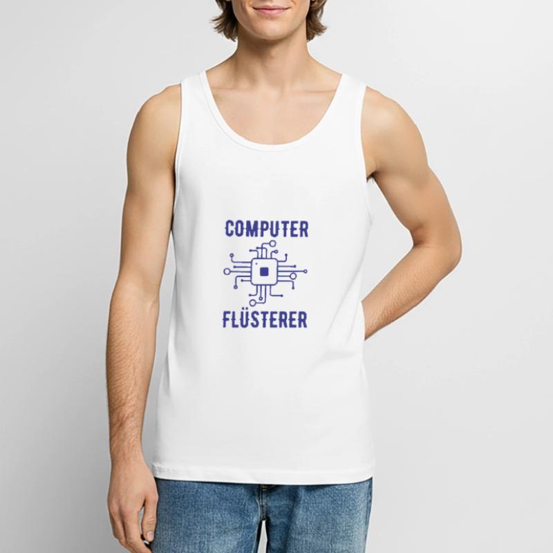 Computer Flüsterer Admin Sysadmin Geschenk Männer Premium Bio Tank Top