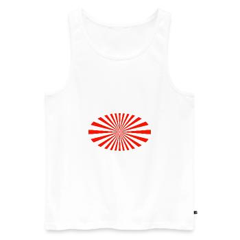 japan - Men's Premium Organic Tank Top - white - Front - Michal (187cm)