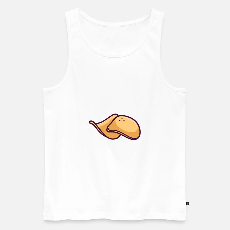 chips - Männer Premium Bio Tank Top - Weiß
