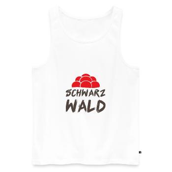 Schwarzwald Bollenhut Schwarzwälder Geschenk - Männer Premium Bio Tank Top - Weiß - Vorne - Michal (187cm)