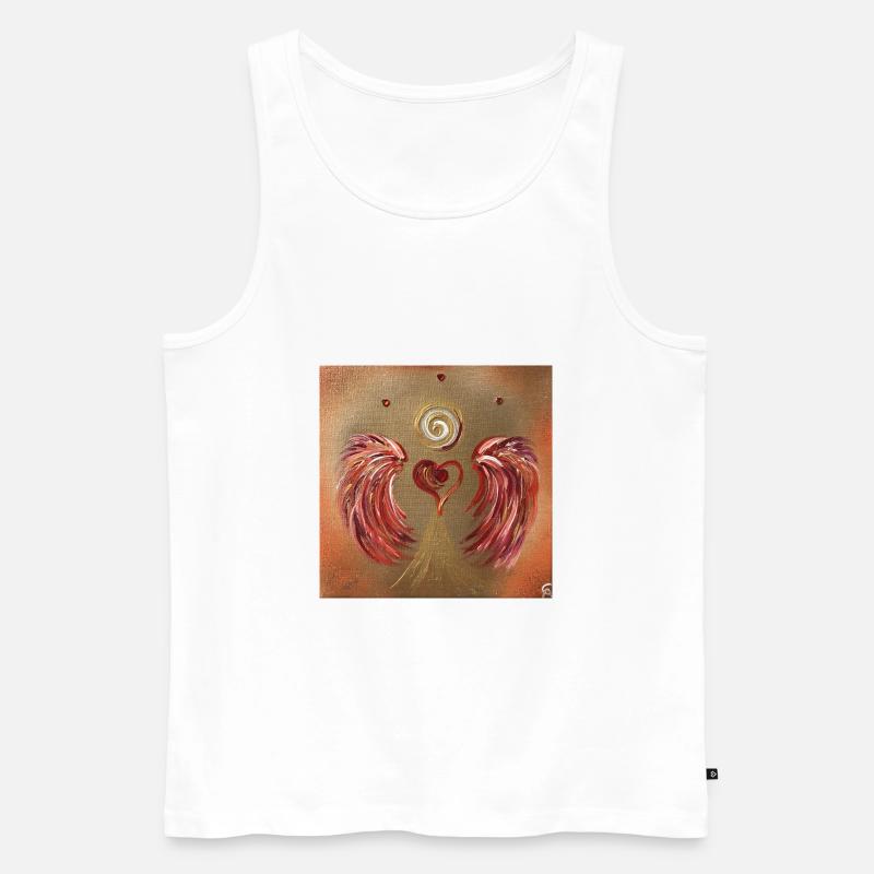 Herzengel der Selbstermächtigung - Männer Premium Bio Tank Top - Weiß