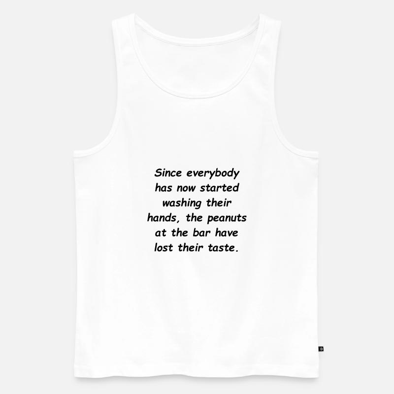 peanuts lost their taste - Männer Premium Bio Tank Top - Weiß