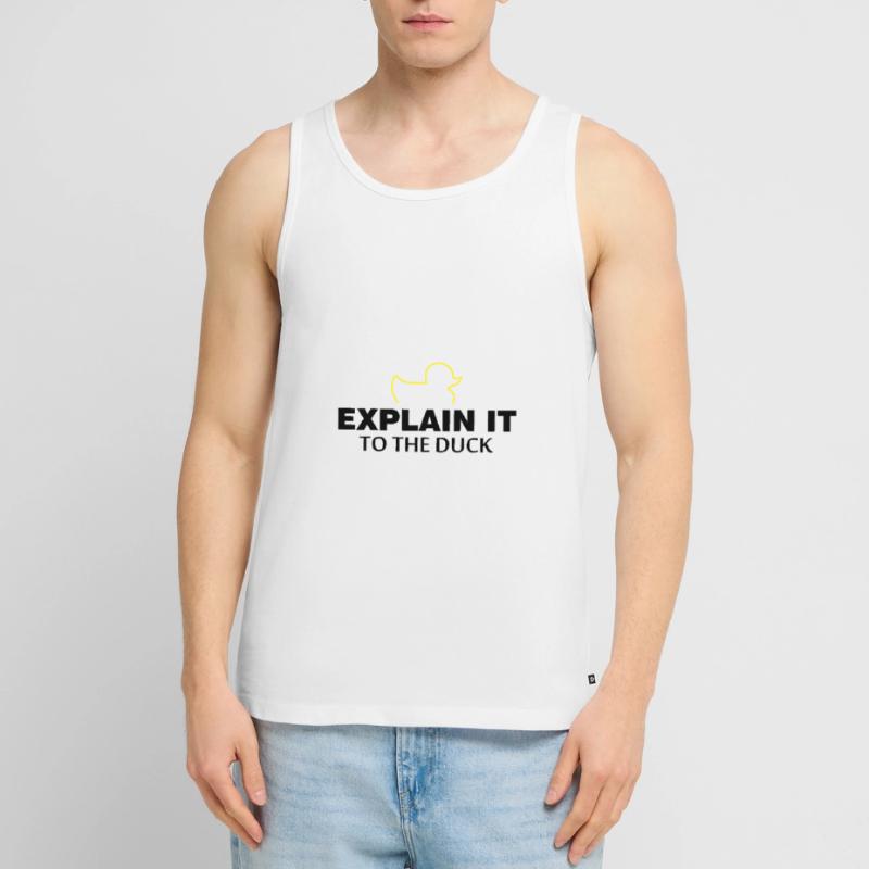 Explain it to the duck nerd programmer gift Men's Premium Organic Tank Top