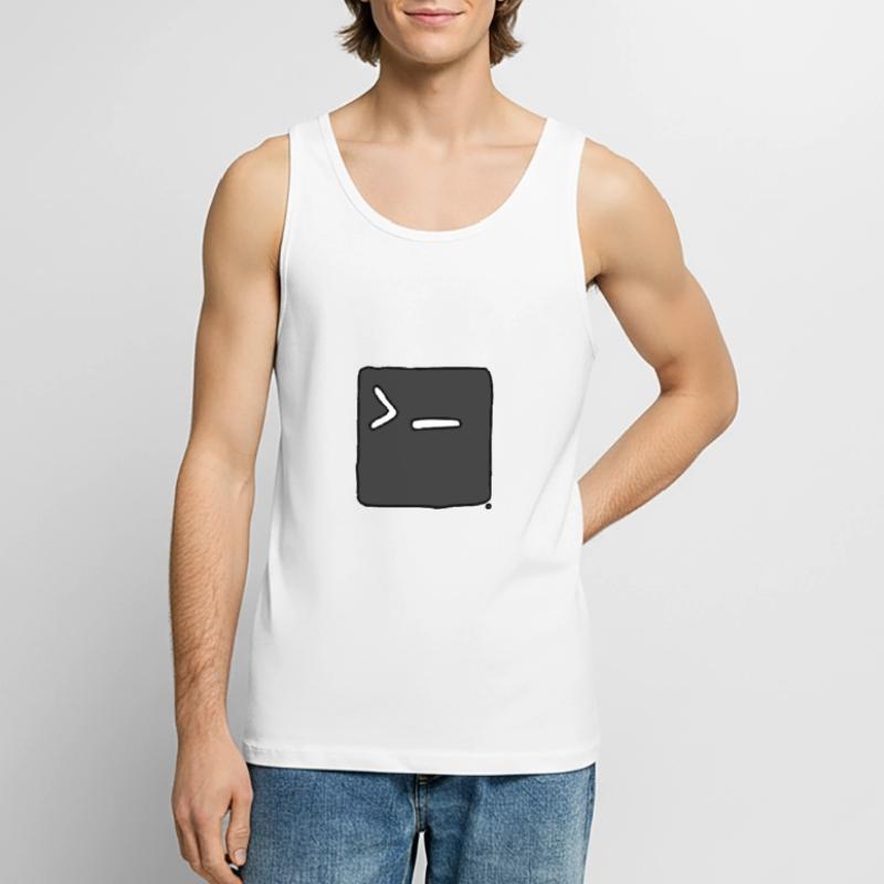 Command Prompt Terminal Computer CMD Men's Premium Organic Tank Top