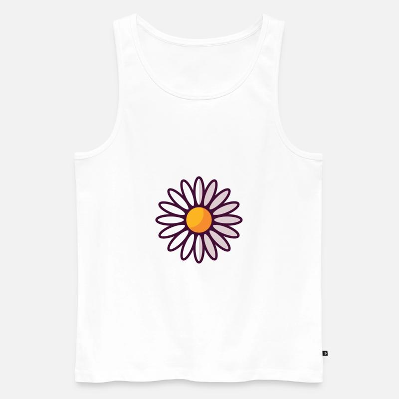 Gänseblümchen - Männer Premium Bio Tank Top - Weiß
