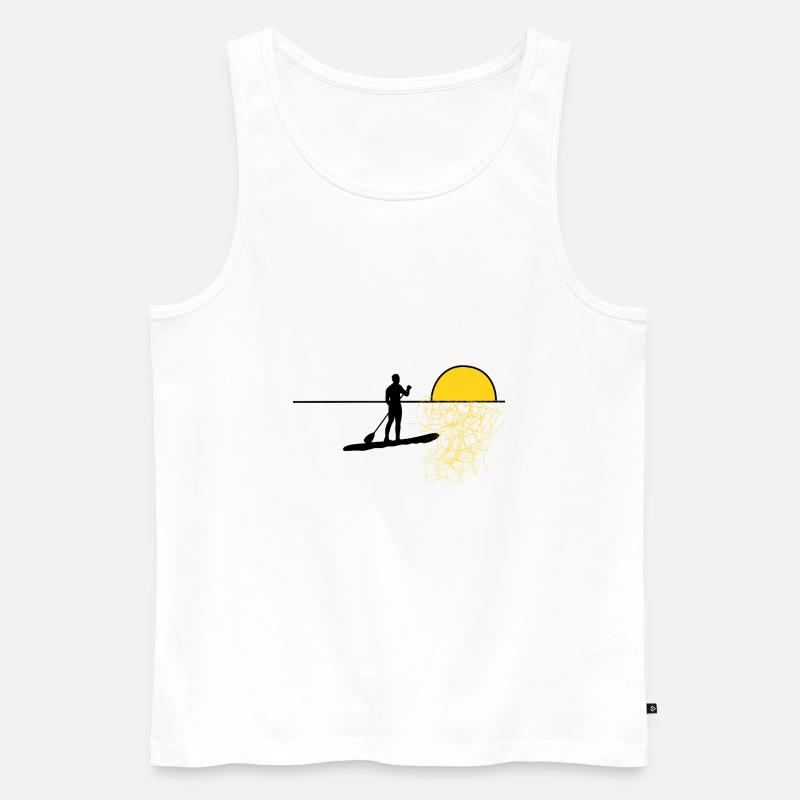 SUP - Männer Premium Bio Tank Top - Weiß